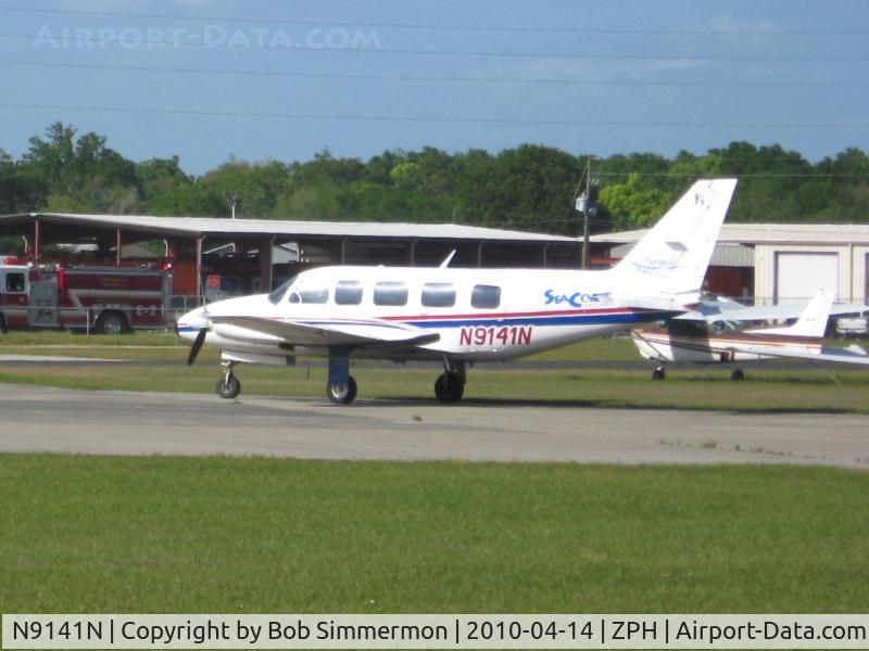 N9141N, 1982 Piper PA-31-350 Chieftain C/N 318253009, On the ramp at Zephyrhills, Florida
