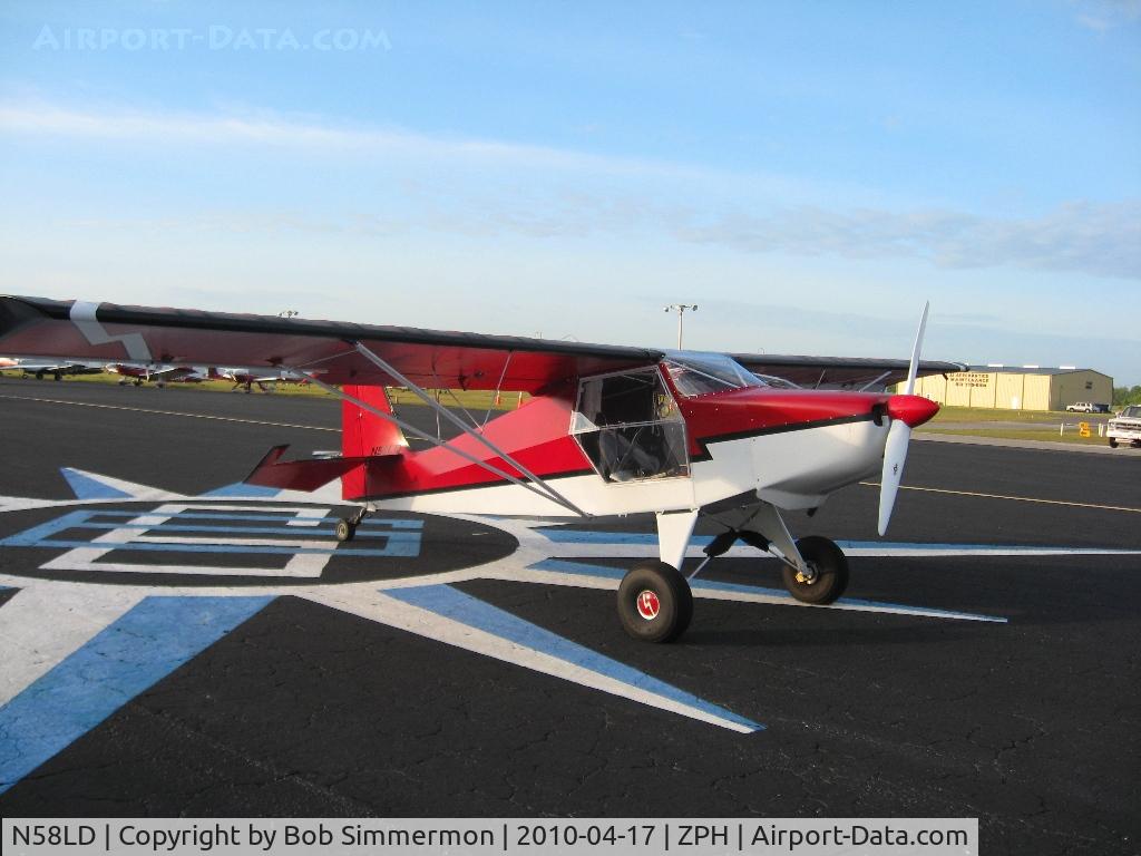 N58LD, Just Aircraft Highlander C/N JA189-09-09, On the ramp at Zephyrhills, Florida