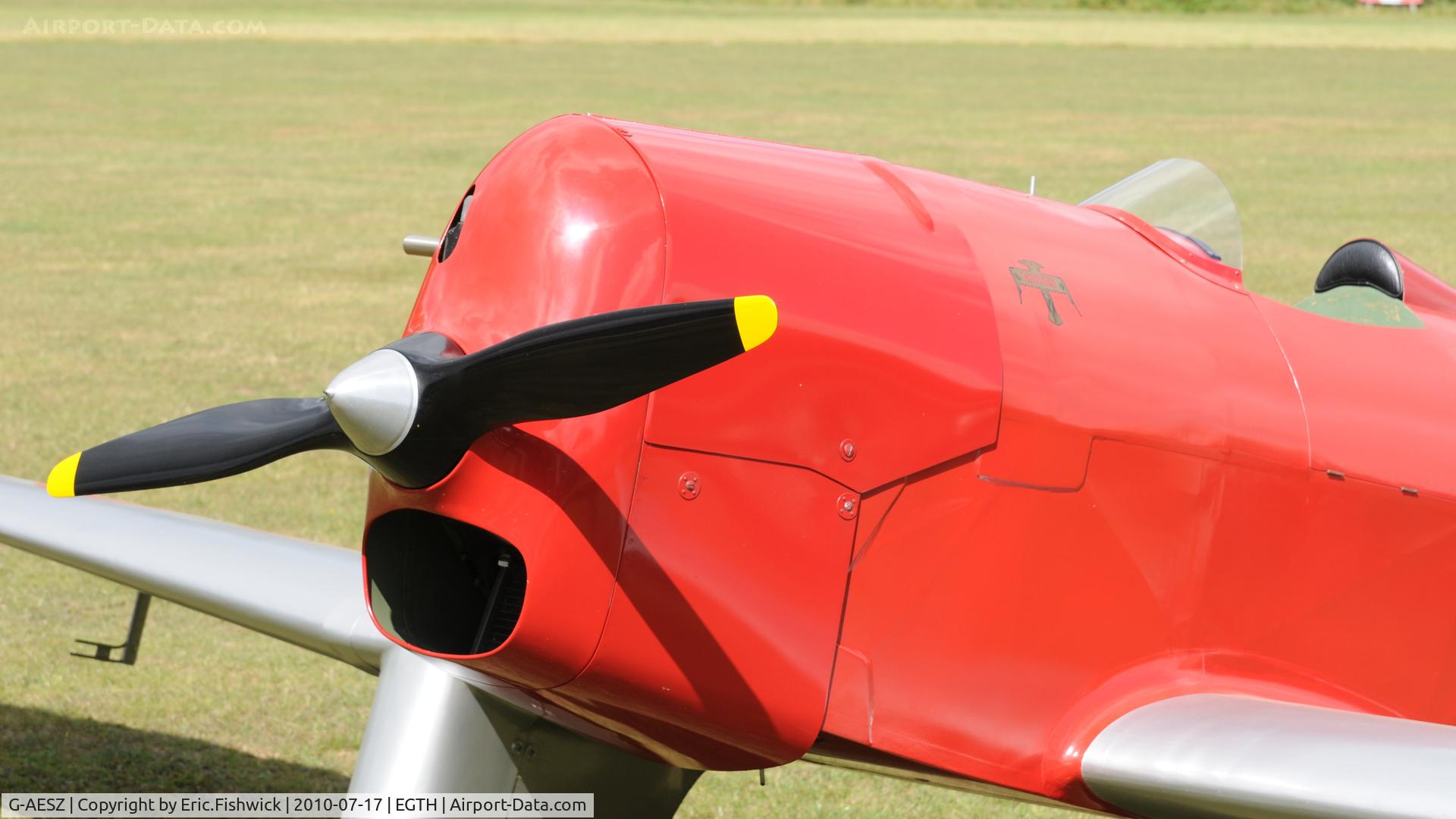 G-AESZ, 1937 Chilton DW1 C/N DW1/1, G-AESZ  at Shuttleworth Mid Summer Air Display July 2010