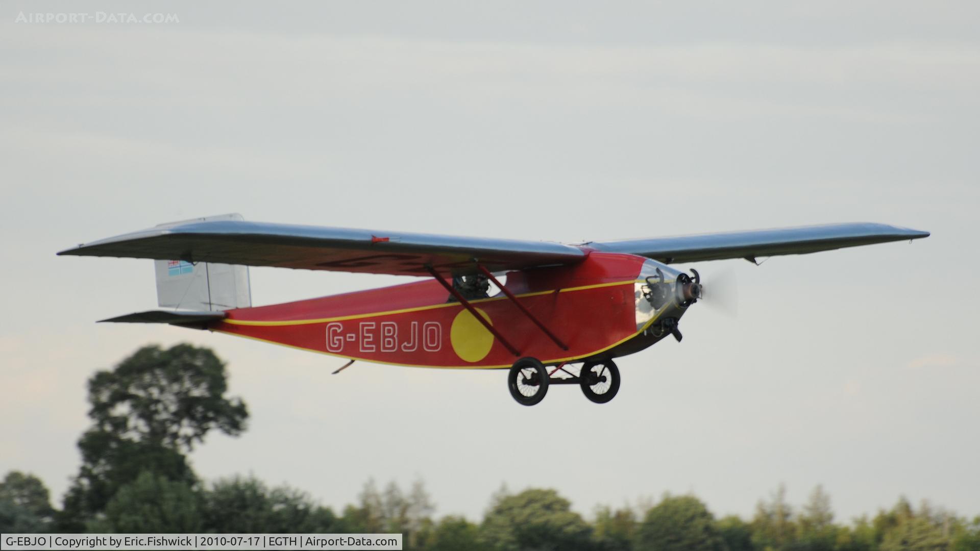 G-EBJO, 1924 Air Navigation And Engineering ANEC II C/N 1, 43. G-EBJO  at Shuttleworth Mid Summer Air Display July 2010