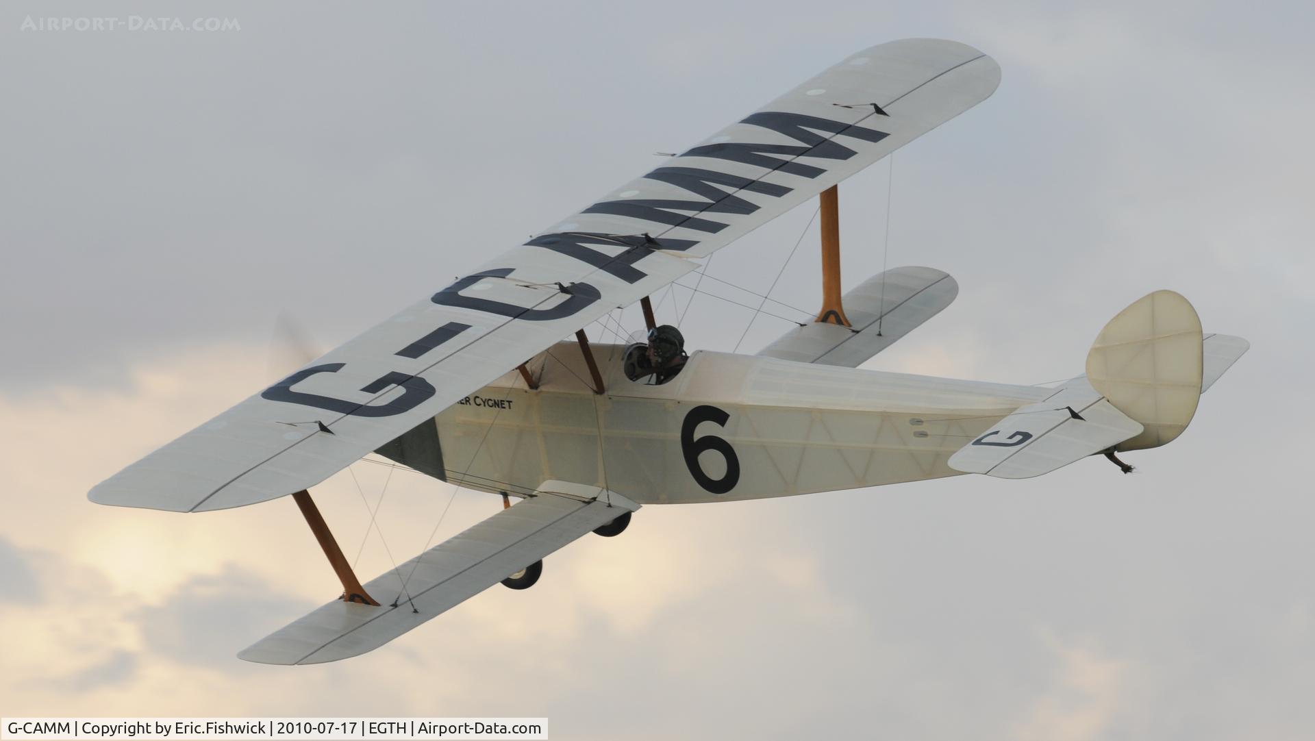 G-CAMM, 1992 Hawker Cygnet Replica C/N PFA 077-10245, 41. G-CAMM at Shuttleworth Mid Summer Air Display July 2010