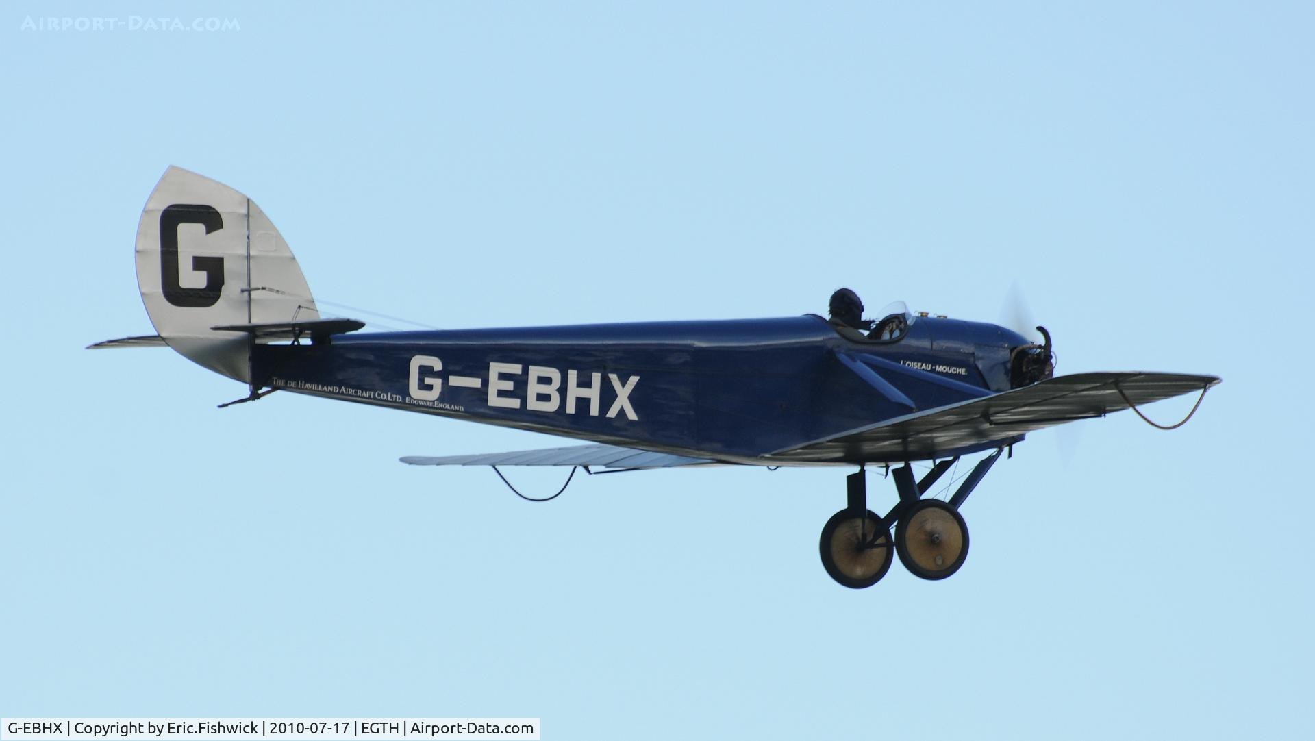 G-EBHX, 1923 De Havilland DH-53 Humming Bird C/N 98, 42. G-EBHX at Shuttleworth Mid Summer Air Display July 2010