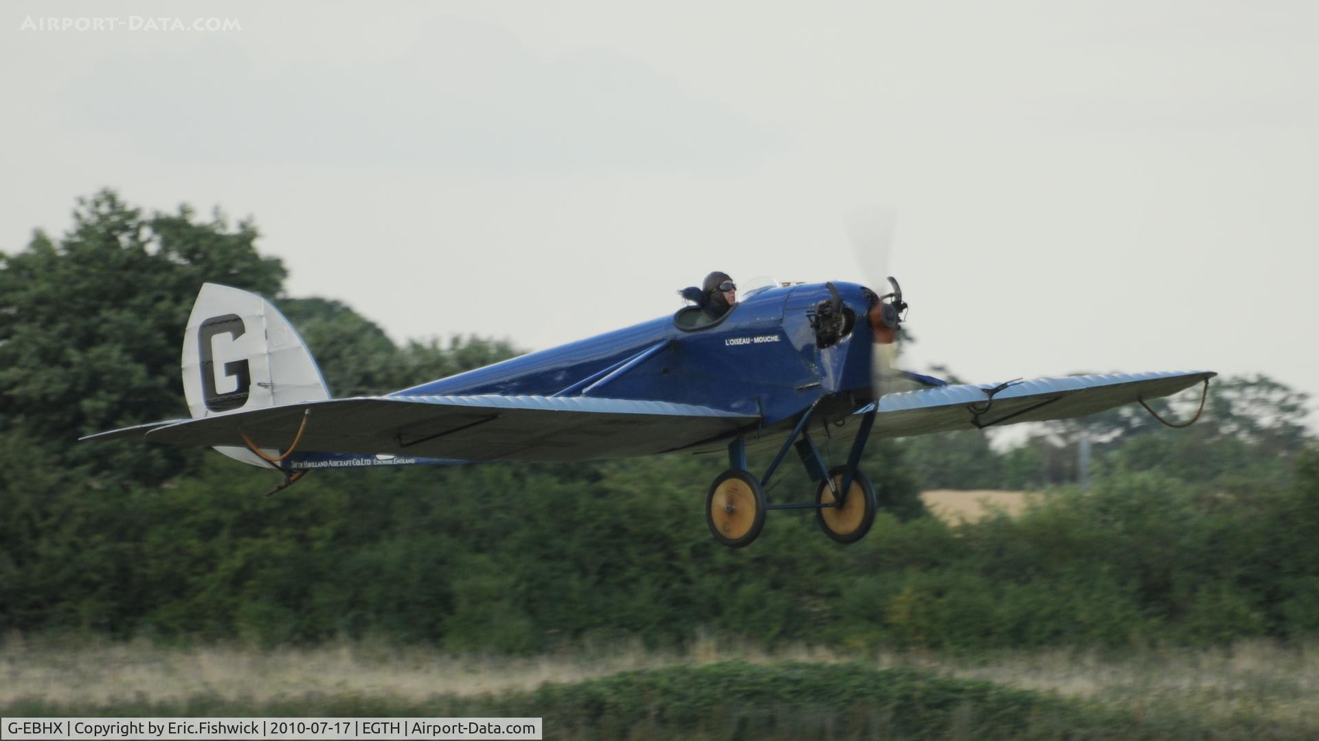 G-EBHX, 1923 De Havilland DH-53 Humming Bird C/N 98, 43. G-EBHX at Shuttleworth Mid Summer Air Display July 2010