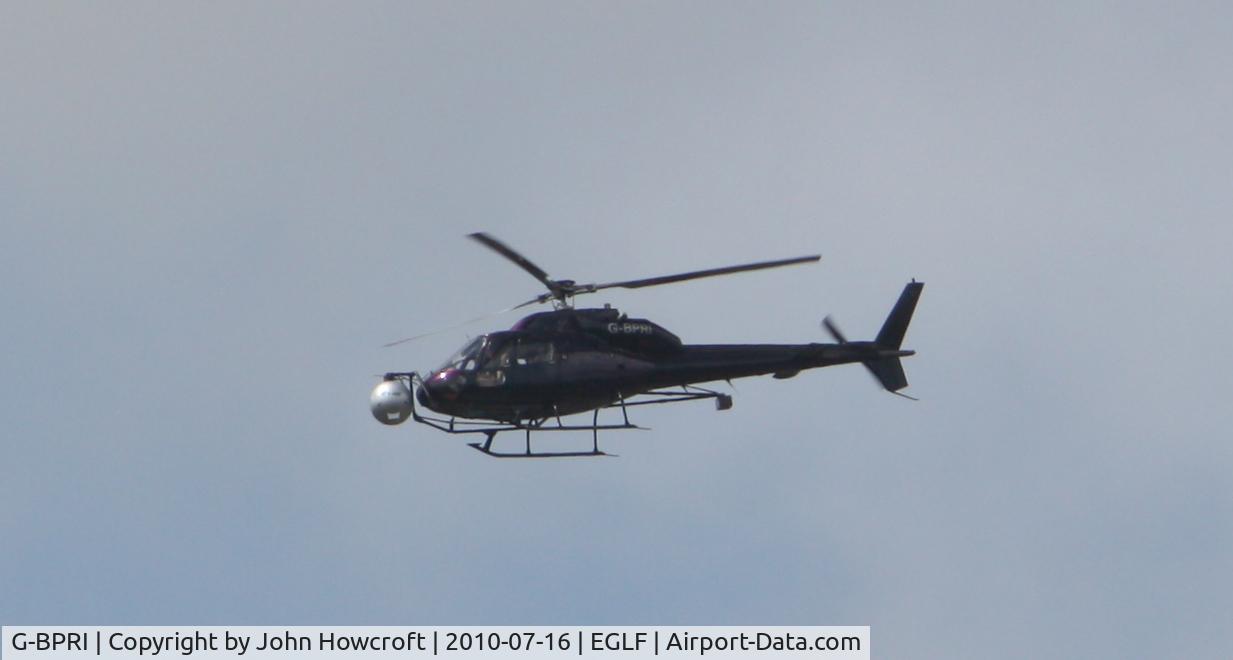 G-BPRI, 1982 Aerospatiale AS-355F-1 Twin Squirrel C/N 5181, Taken at flying over Farnborough (FAB) (practice week of airshow 2010)