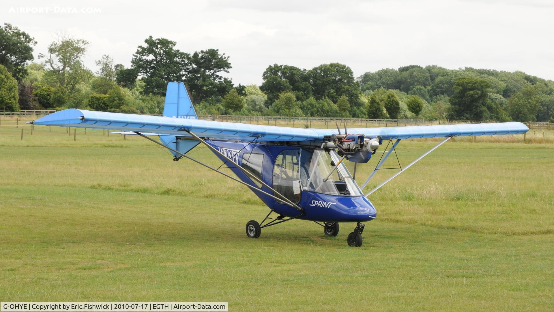 G-OHYE, 2004 Thruster T600N 450 C/N 0042-T600N-098, G-OHYE  at Shuttleworth Mid Summer Air Display July 2010