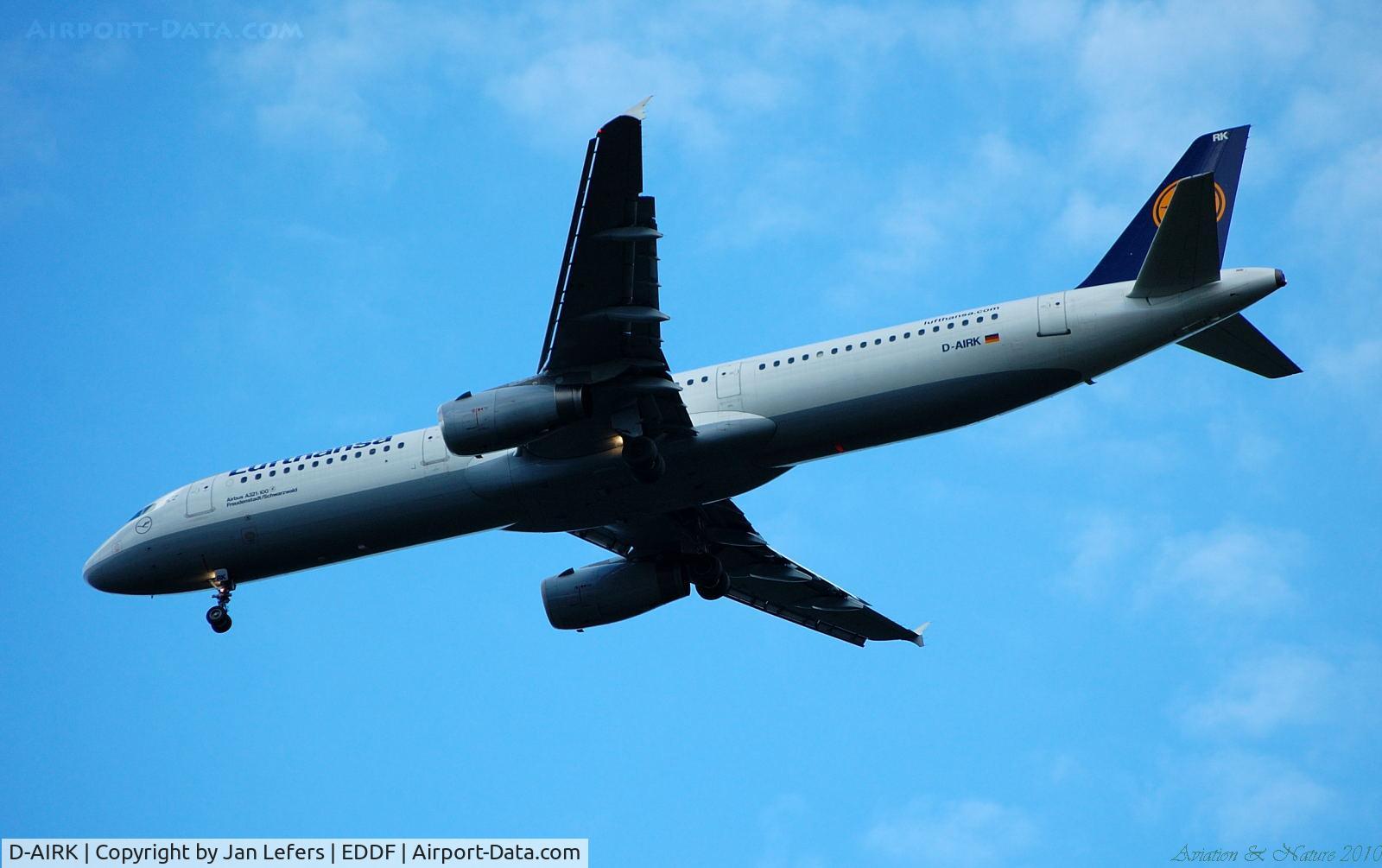 D-AIRK, 1994 Airbus A321-131 C/N 0502, Lufthansa
