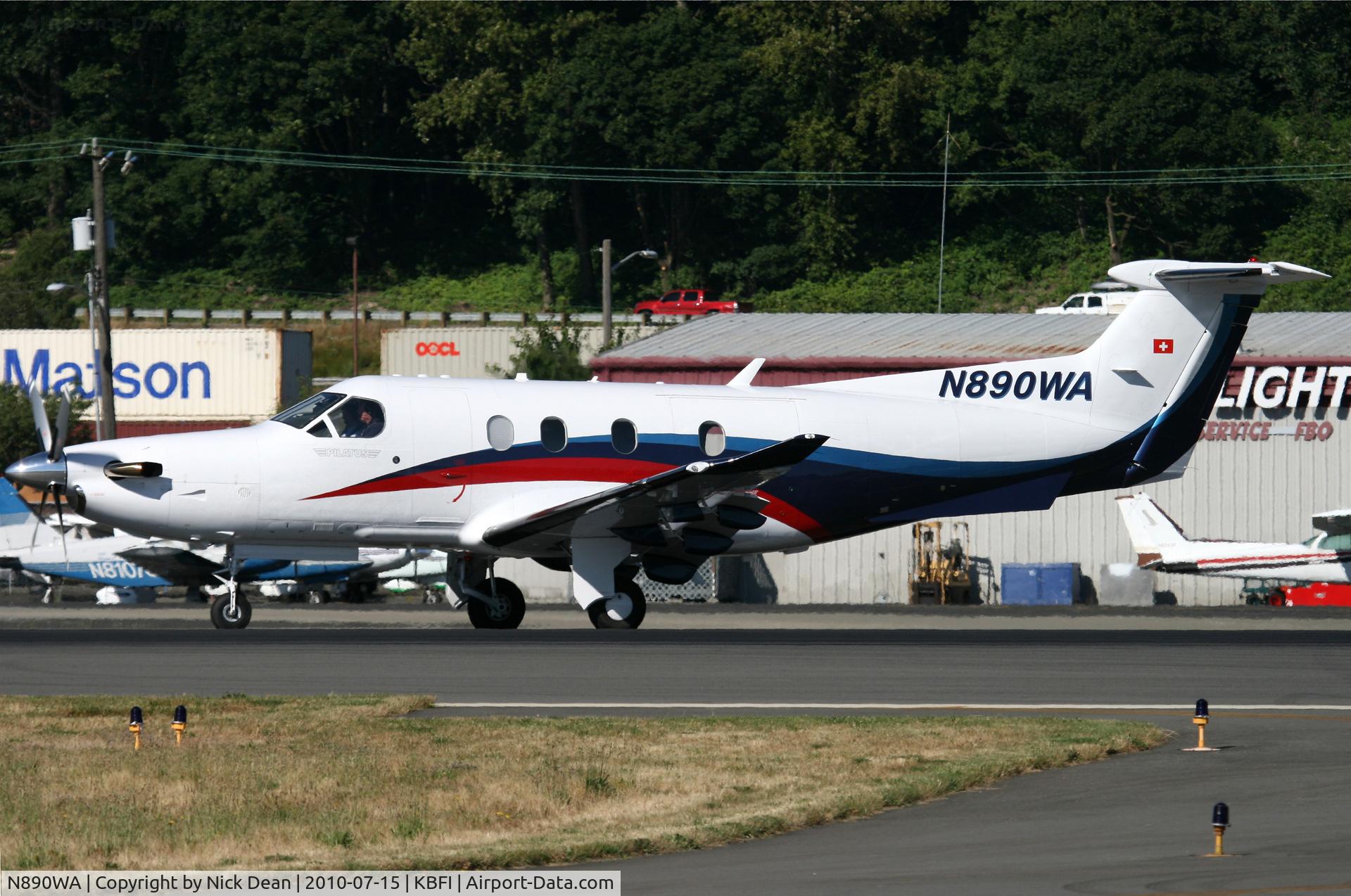 N890WA, 2009 Pilatus PC-12/47E C/N 1189, KBFI