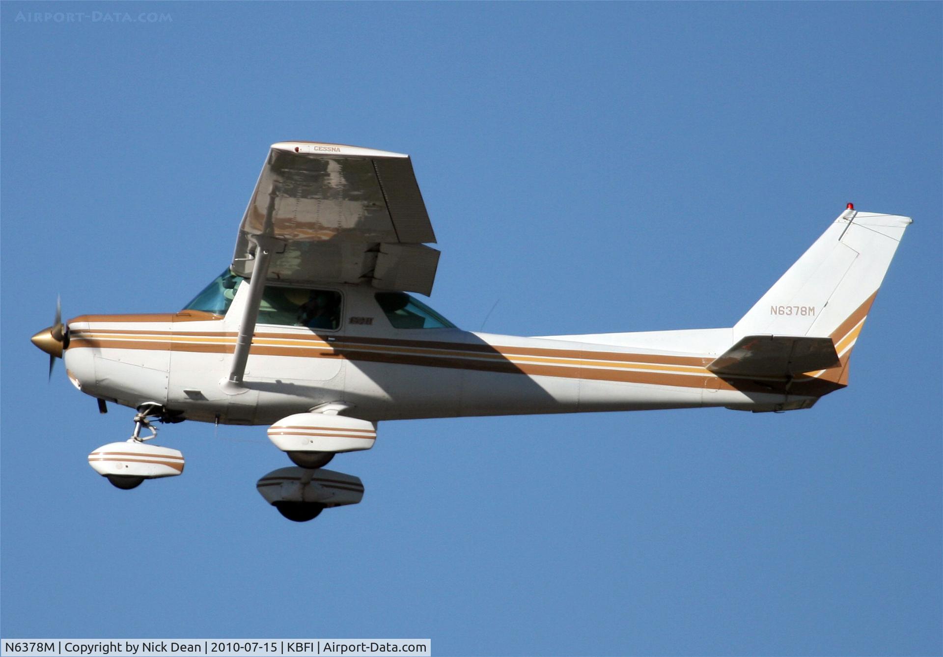 N6378M, 1980 Cessna 152 C/N 15284700, KBFI
