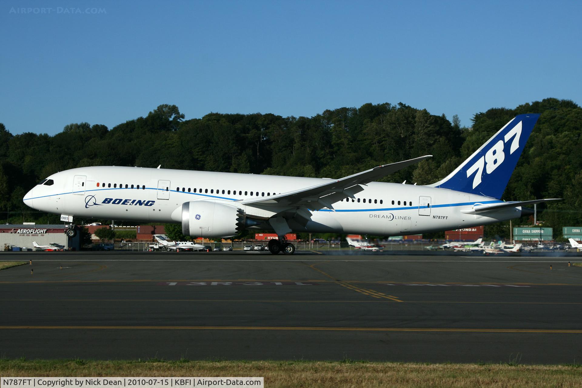 N787FT, 2010 Boeing 787-8 Dreamliner C/N 40694, KBFI