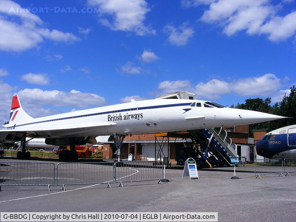 G-BBDG, 1973 BAC Concorde 100 C/N 202, G-BBDG was the first British pre production Concorde built for evaluation testing. It was stored at Filton airfield from the mid-80s till 2003, when it was transported by road to the Brooklands museum. It first flew on 13 February 1974.