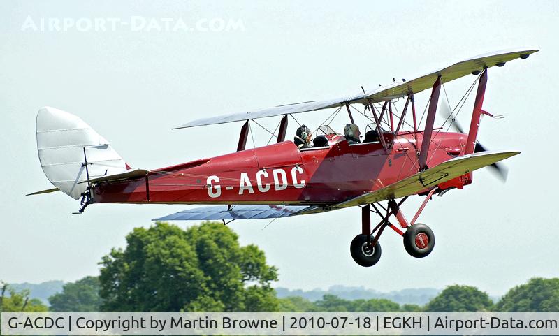 G-ACDC, 1933 De Havilland DH-82A Tiger Moth II C/N 3177, SHOT AT HEADCORN