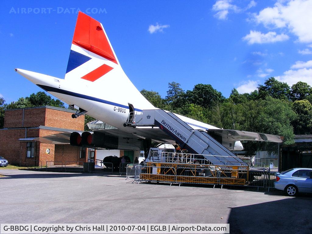 G-BBDG, 1973 BAC Concorde 100 C/N 202, When British Airways and Air France retired their fleets, Brooklands Museum at Weybridge in Surrey was offered the aircraft and decided to accept it as a museum exhibit.