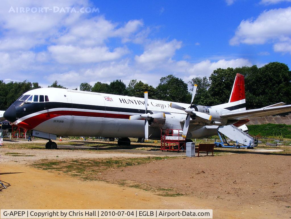G-APEP, 1961 Vickers Vanguard 953 C/N 719, Built at Brooklands in 1961, This is the only surviving example of the 44 Vickers Vanguard airliners produced