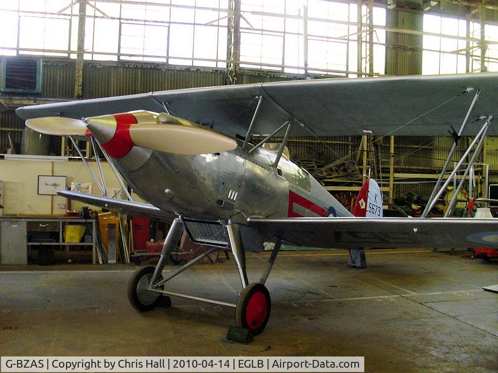 G-BZAS, 2000 Isaacs Fury II C/N PFA 011-10837, replica Hawker Fury marked K5673