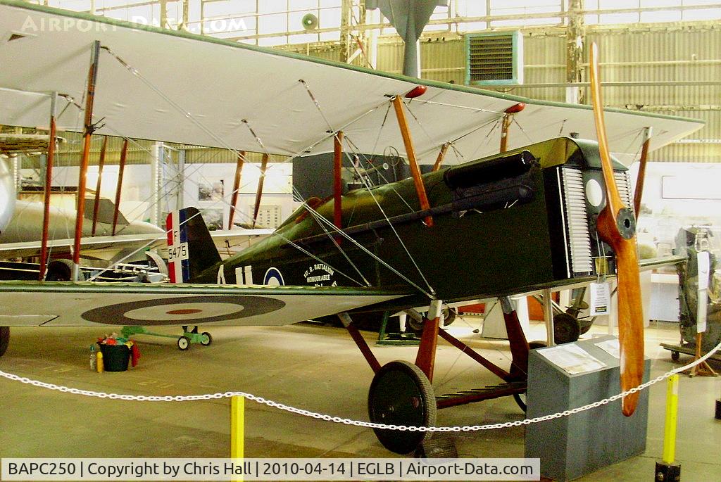 BAPC250, Royal Aircraft Factory SE-5A Replica C/N BAPC.250, replica Royal Aircraft Factory SE5a wearing the serial F5475