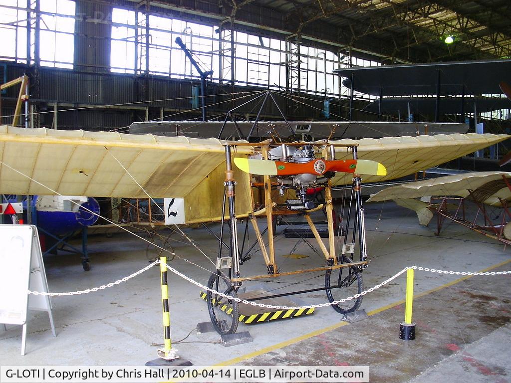 G-LOTI, 1982 Bleriot XI Replica C/N PFA 088-10410, preserved at the Brooklands Museum