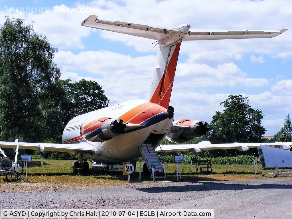 G-ASYD, 1965 BAC 111-475AM One-Eleven C/N BAC.053, G-ASYD made its final (5,043rd) landing at Brooklands on 14th July 1994.