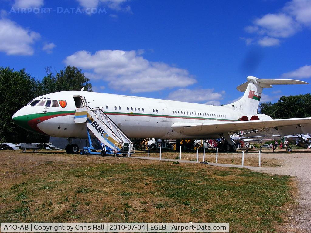 A4O-AB, 1963 Vickers VC10 Srs 1103 C/N 820, former Oman Royal Flight preserved at the Brooklands Museum