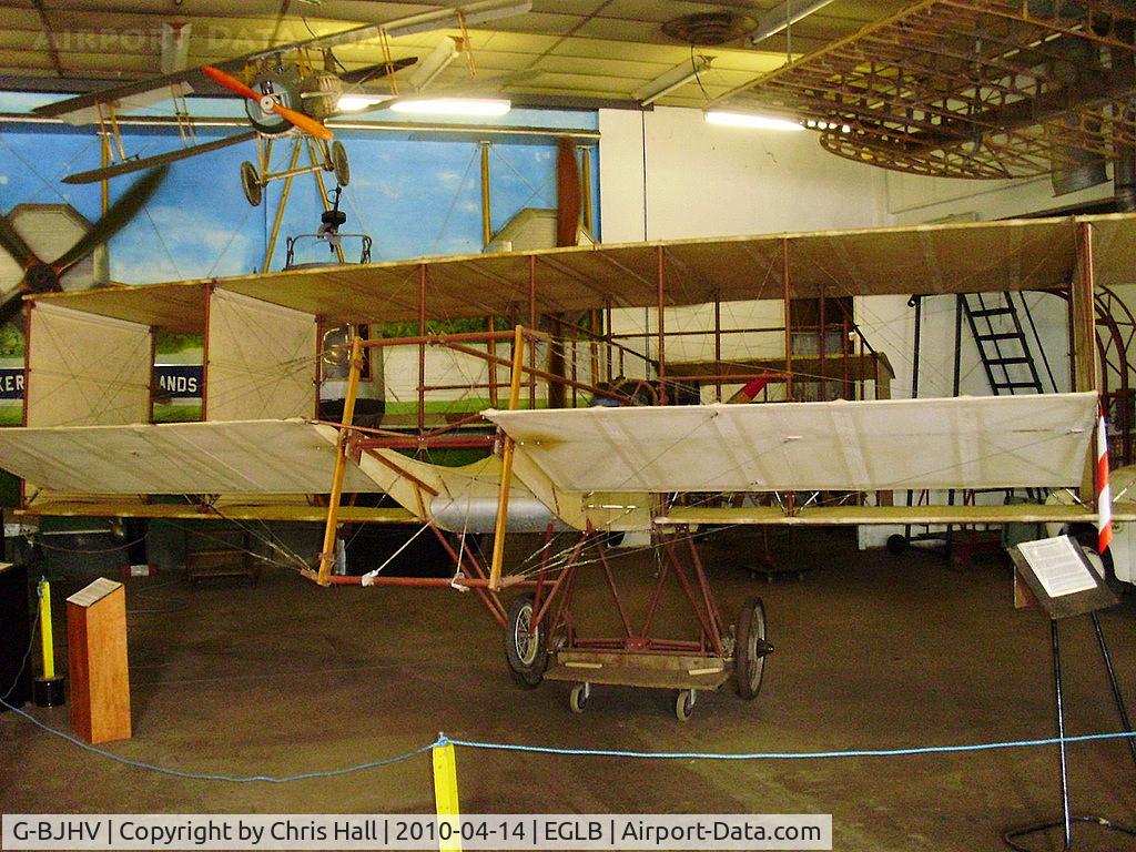 G-BJHV, Voisin Replica C/N MPS-1, Voisin Biplane scale reproduction preserved at the Brooklands Museum