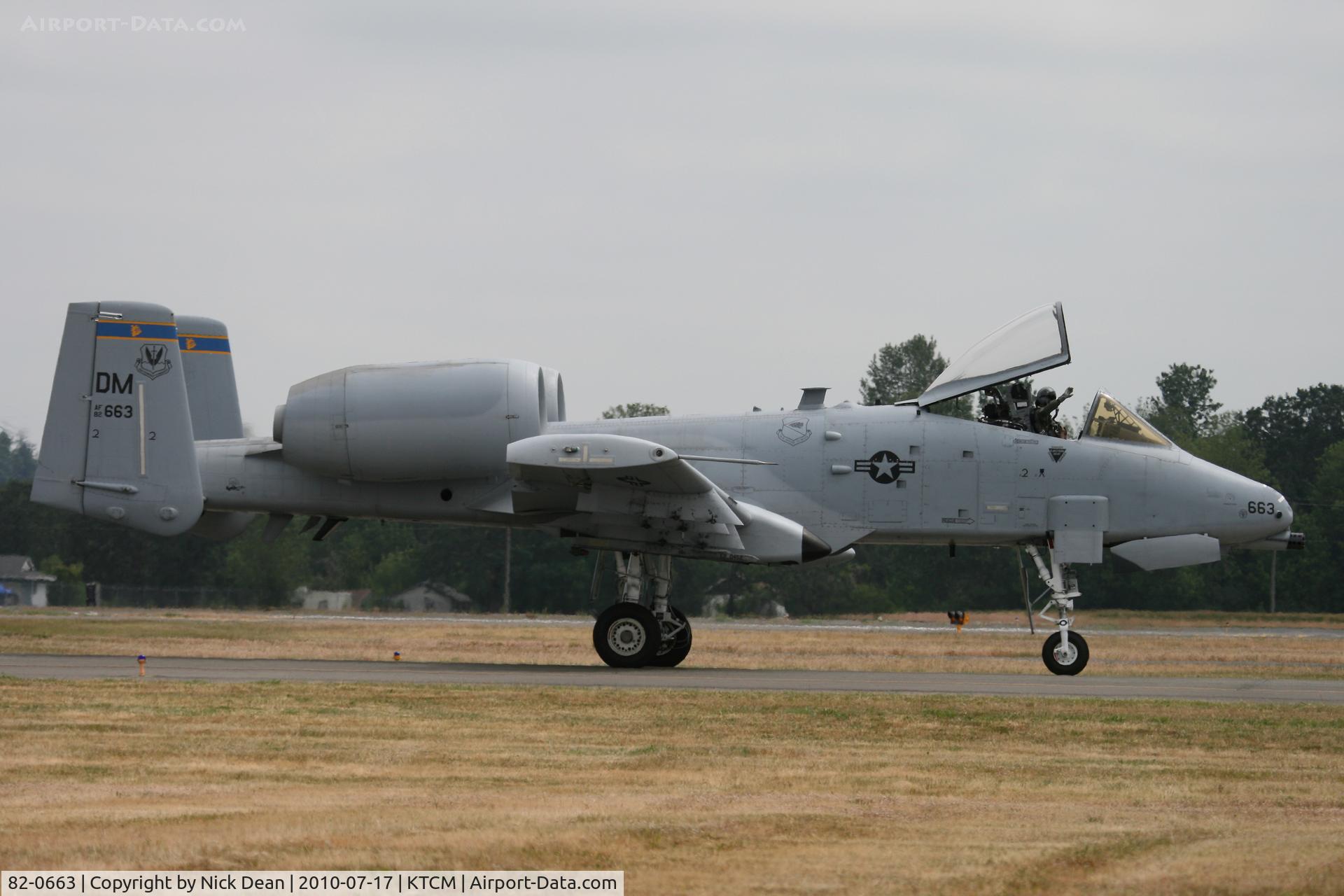 82-0663, 1982 Fairchild Republic OA-10A Thunderbolt II C/N A10-0711, KTCM