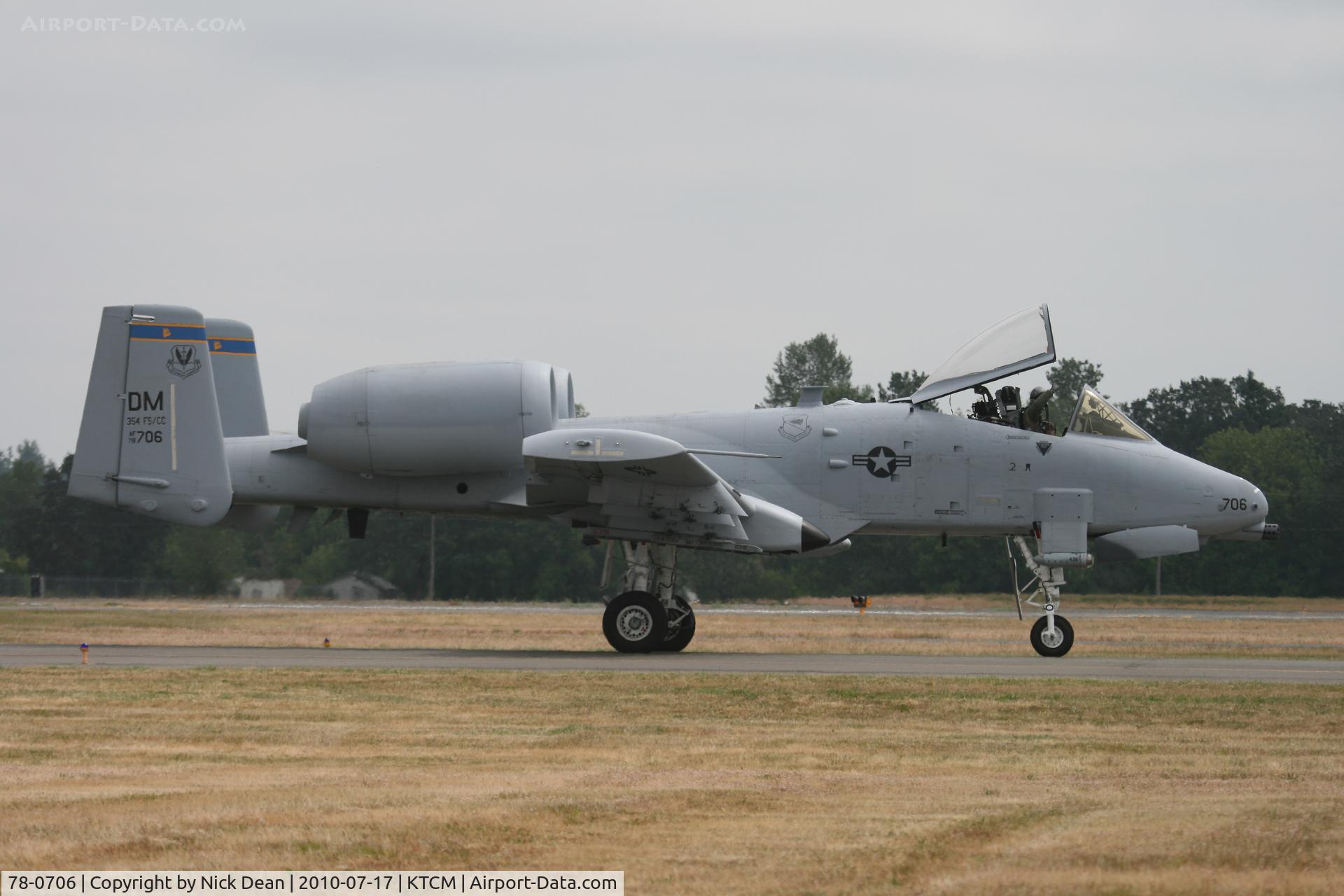 78-0706, 1978 Fairchild Republic A-10A Thunderbolt II C/N A10-0326, KTCM