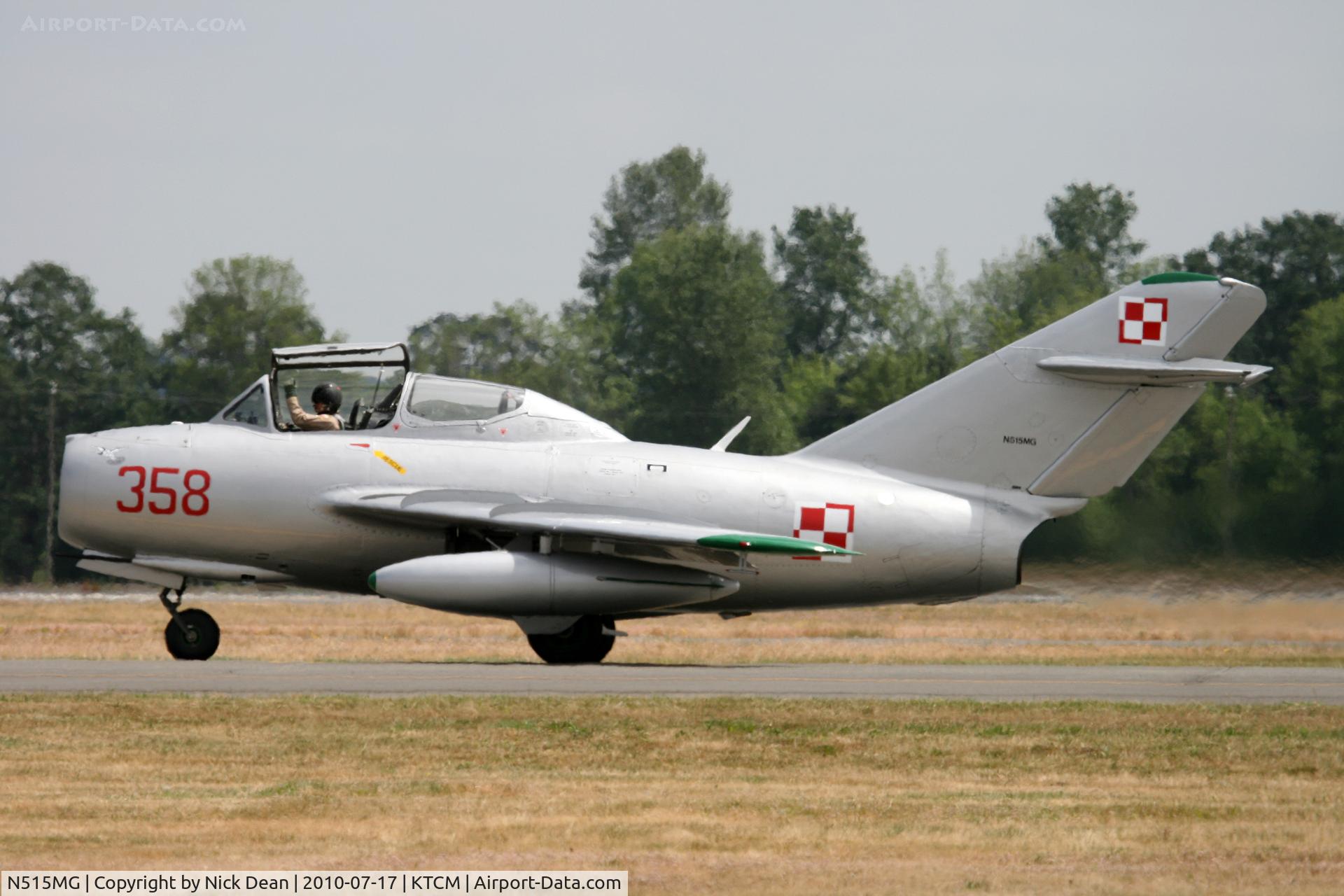 N515MG, 1953 Mikoyan-Gurevich MIG 15UTI C/N 1A03508, KTCM