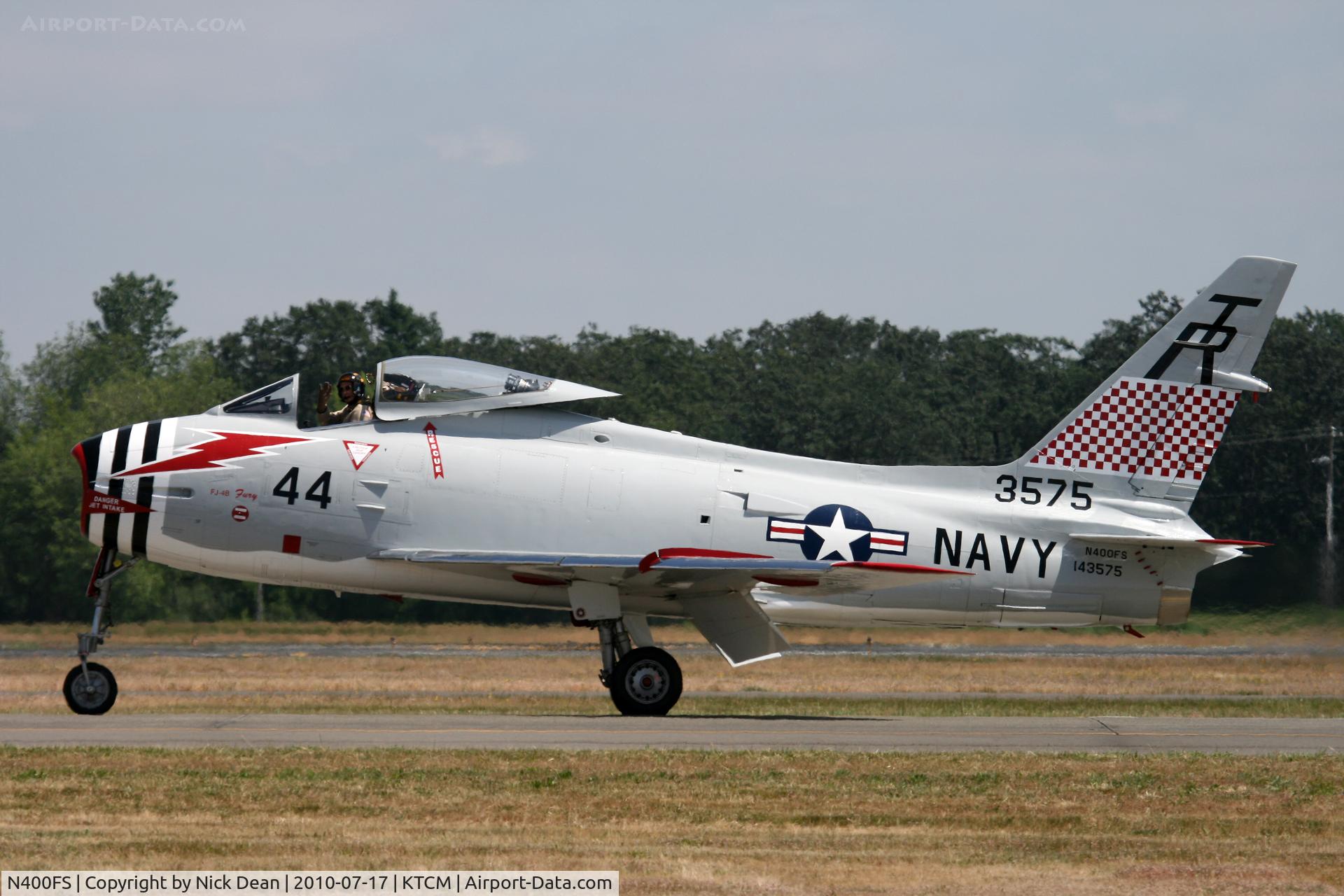 N400FS, 1958 North American AF-1E Fury C/N 244-83, KTCM