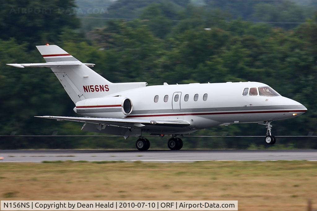N156NS, 2004 Raytheon Hawker 800XP C/N 258668, Norfolk Southern Railway Company's 2004 Raytheon Hawker 800XP N156NS returns home on RWY 23.