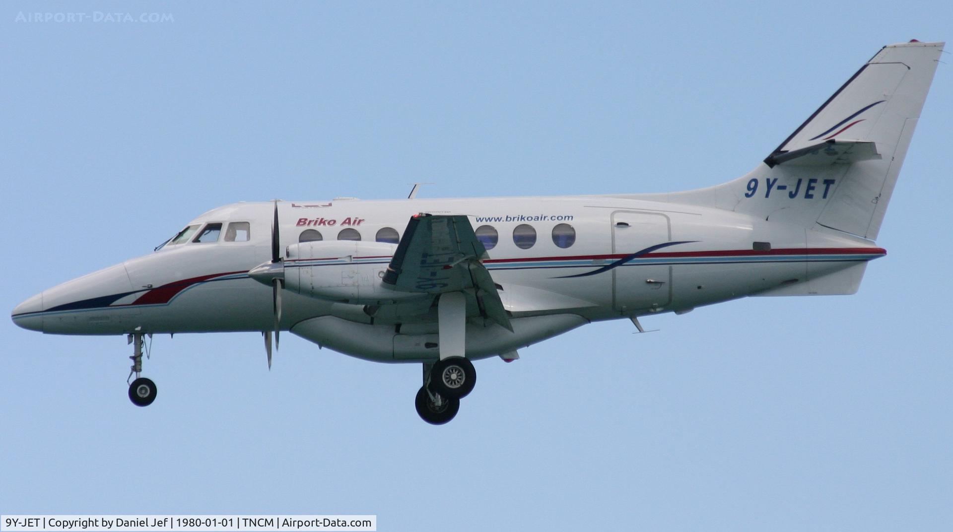 9Y-JET, 1991 British Aerospace BAe-3102 Jetstream 31 C/N 939, Close up of 9Y-JET landing at TNCM
