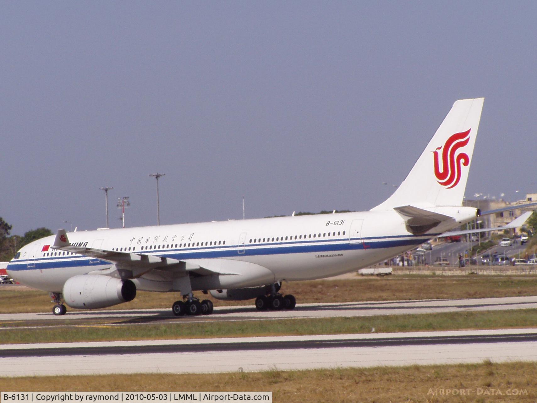 B-6131, 2008 Airbus A330-243 C/N 941, Rare visitor to Malta. Air China A330 flew over to Malta direct from Beijing with the injured President of Malta on board!!!!!