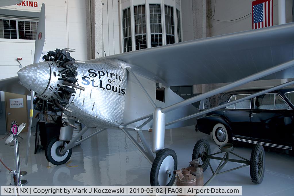 N211NX, 1979 Ryan NYP C/N DC-001, Ryan NYP (replica) on display at Fantasy of Flight, Florida.