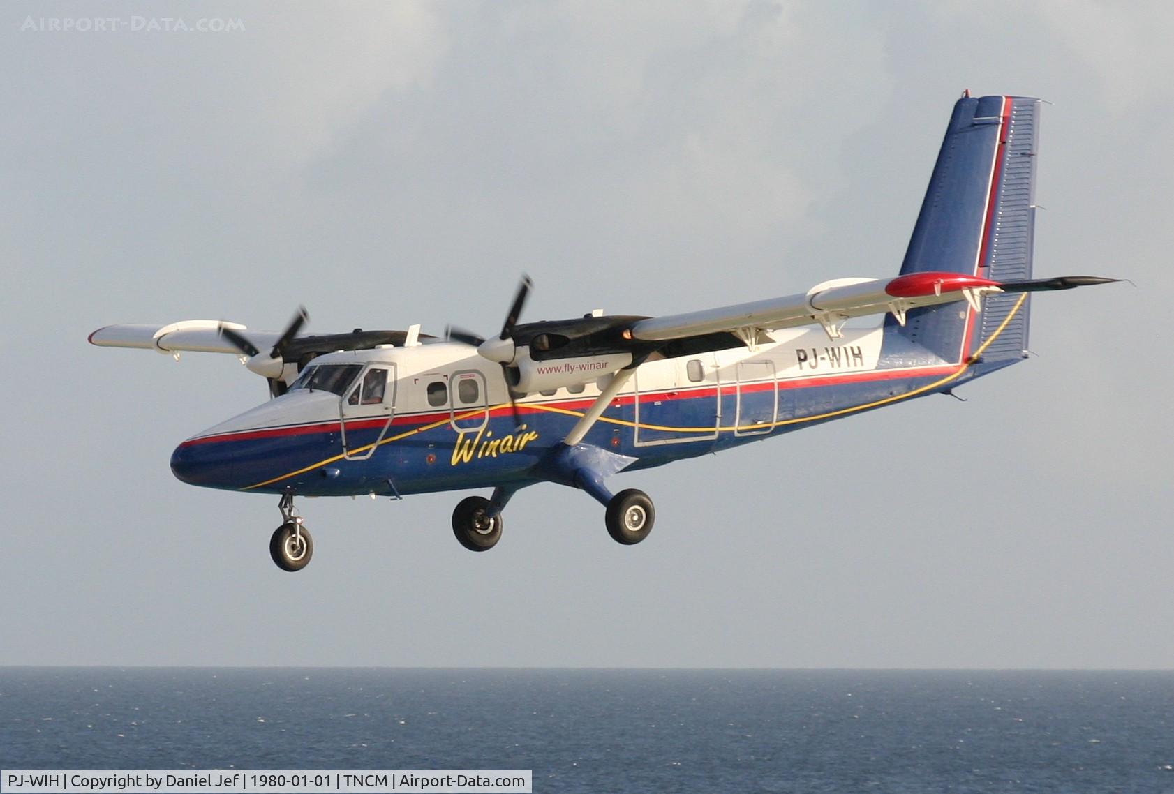 PJ-WIH, 1981 De Havilland Canada DHC-6-300 Twin Otter C/N 766, Win air PJ-WIH landing at TNCM runway 10