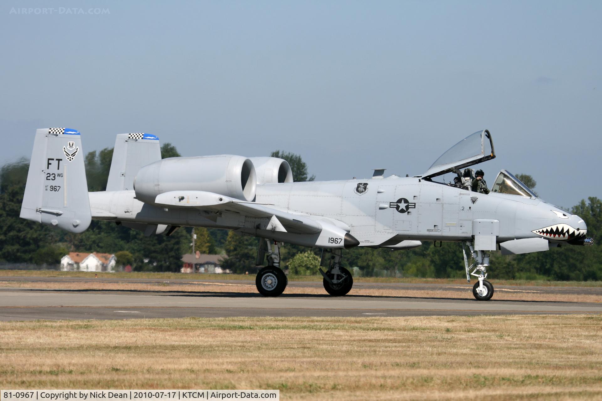 81-0967, 1981 Fairchild Republic A-10C Thunderbolt II C/N A10-0662, KTCM
