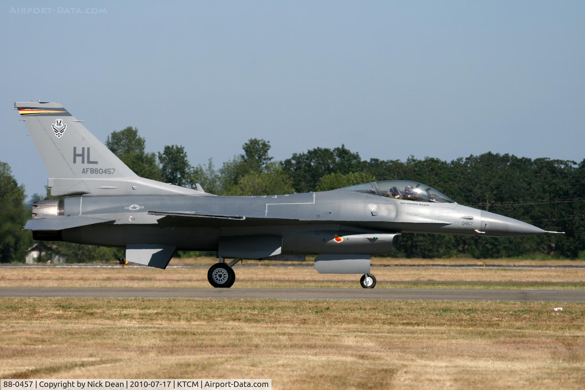 88-0457, 1988 General Dynamics F-16CG Night Falcon C/N 1C-59, KTCM