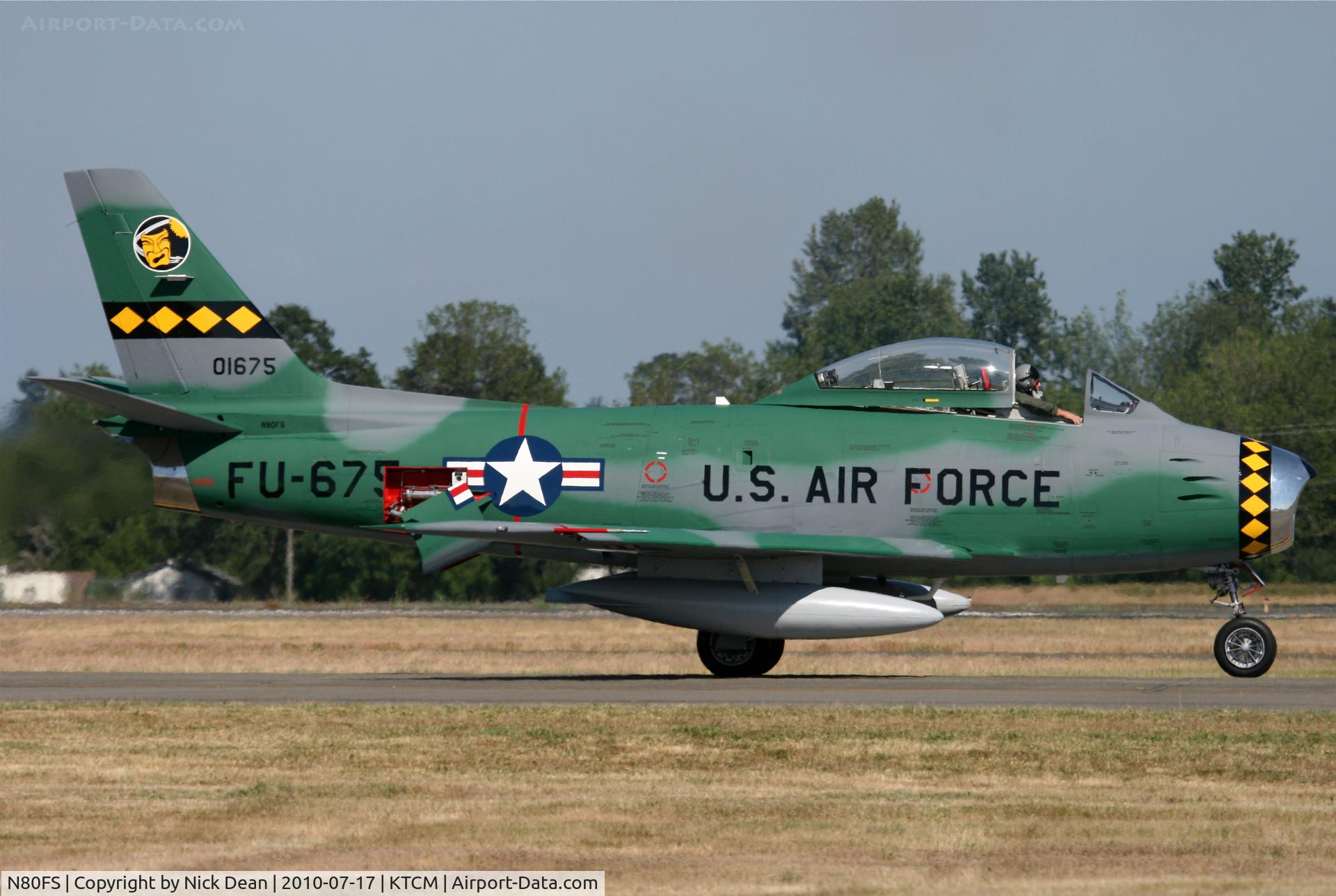 N80FS, 1958 Canadair CL-13B Sabre 6 C/N S6-1675, KTCM