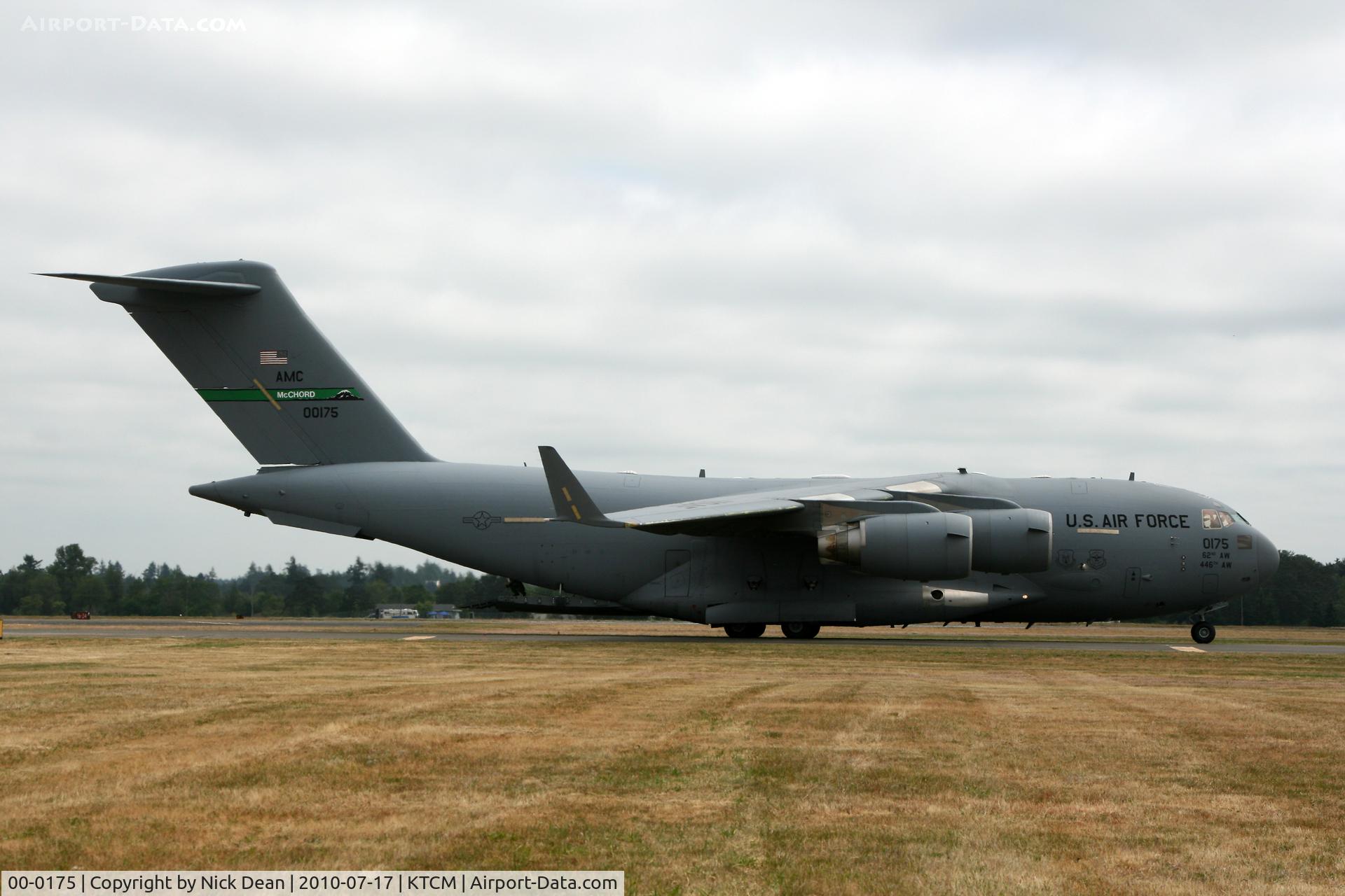 00-0175, 2000 Boeing C-17A Globemaster III C/N P-75, KTCM