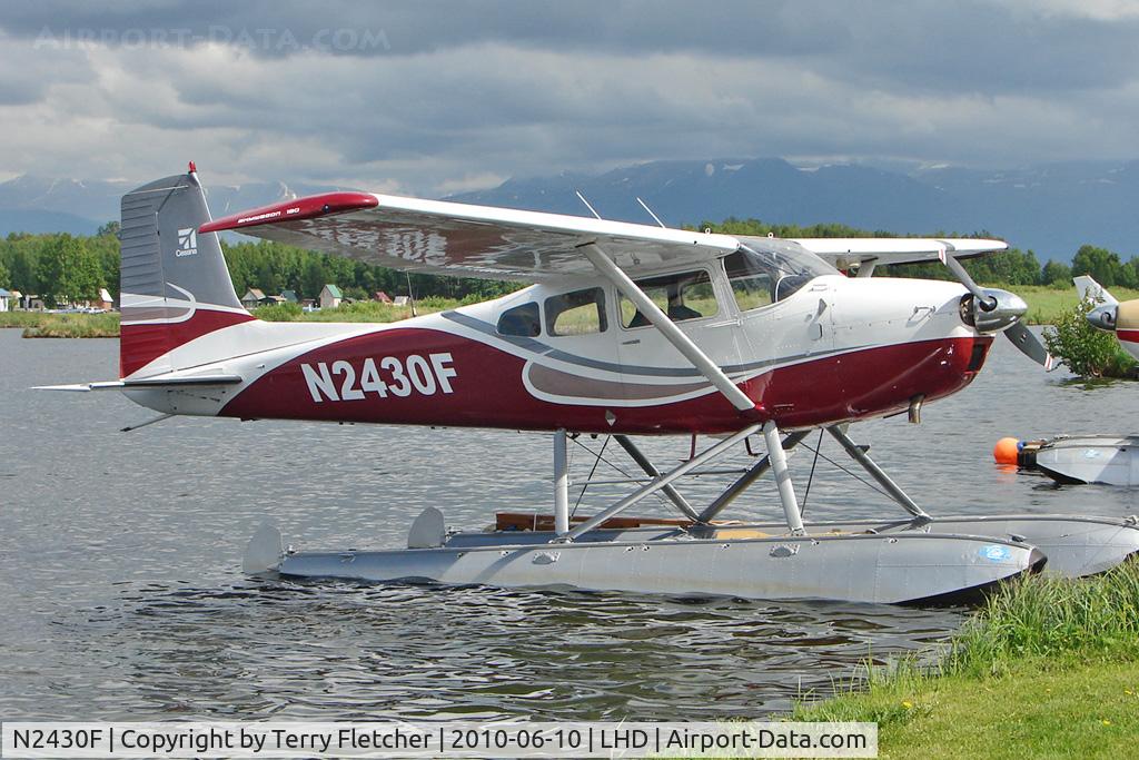 N2430F, 1965 Cessna 180H Skywagon C/N 18051630, 1965 Cessna 180H, c/n: 18051630 at Lake Hood