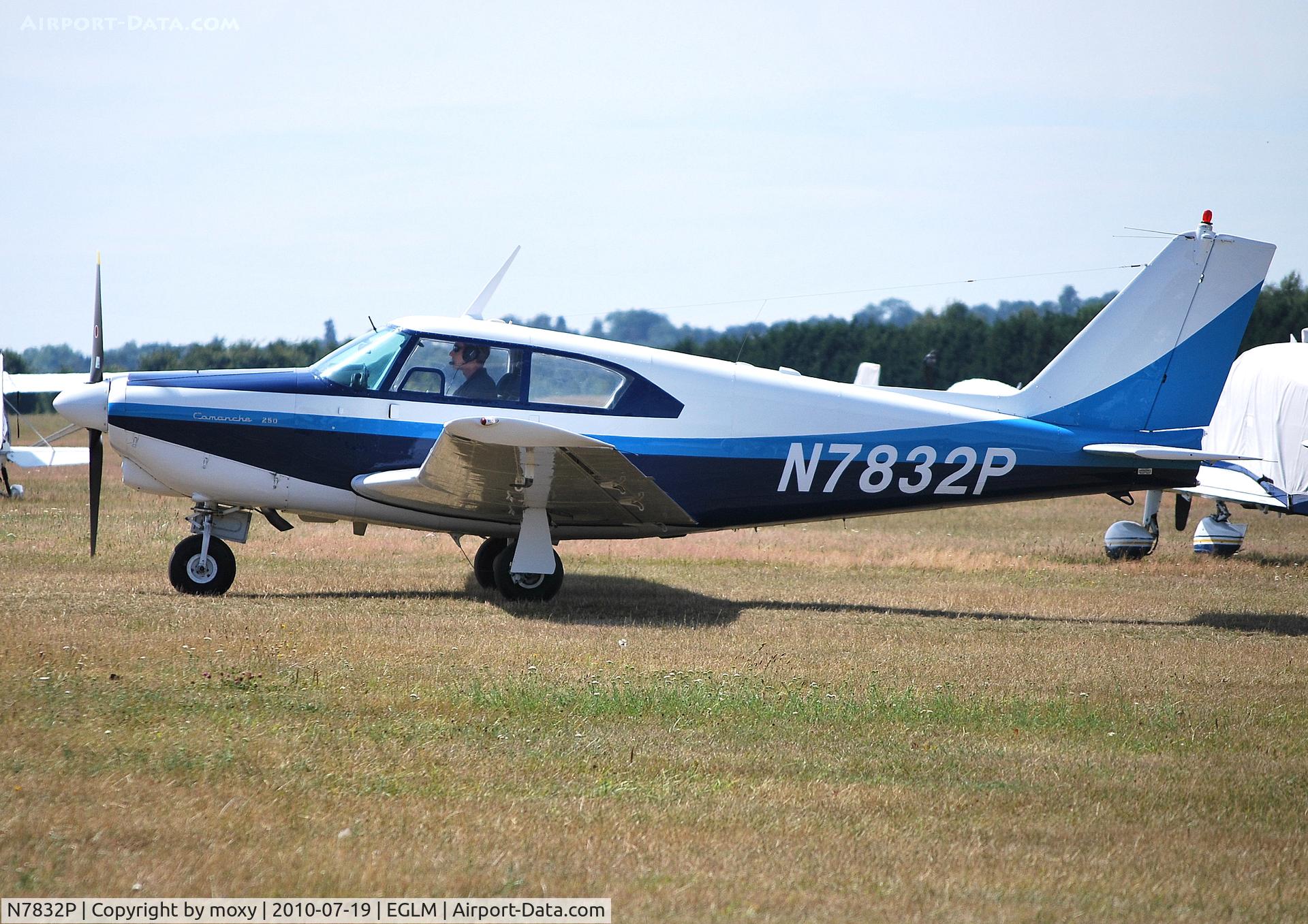 N7832P, 1962 Piper PA-24-250 Comanche C/N 24-3052, Comanche 250 at White Waltham