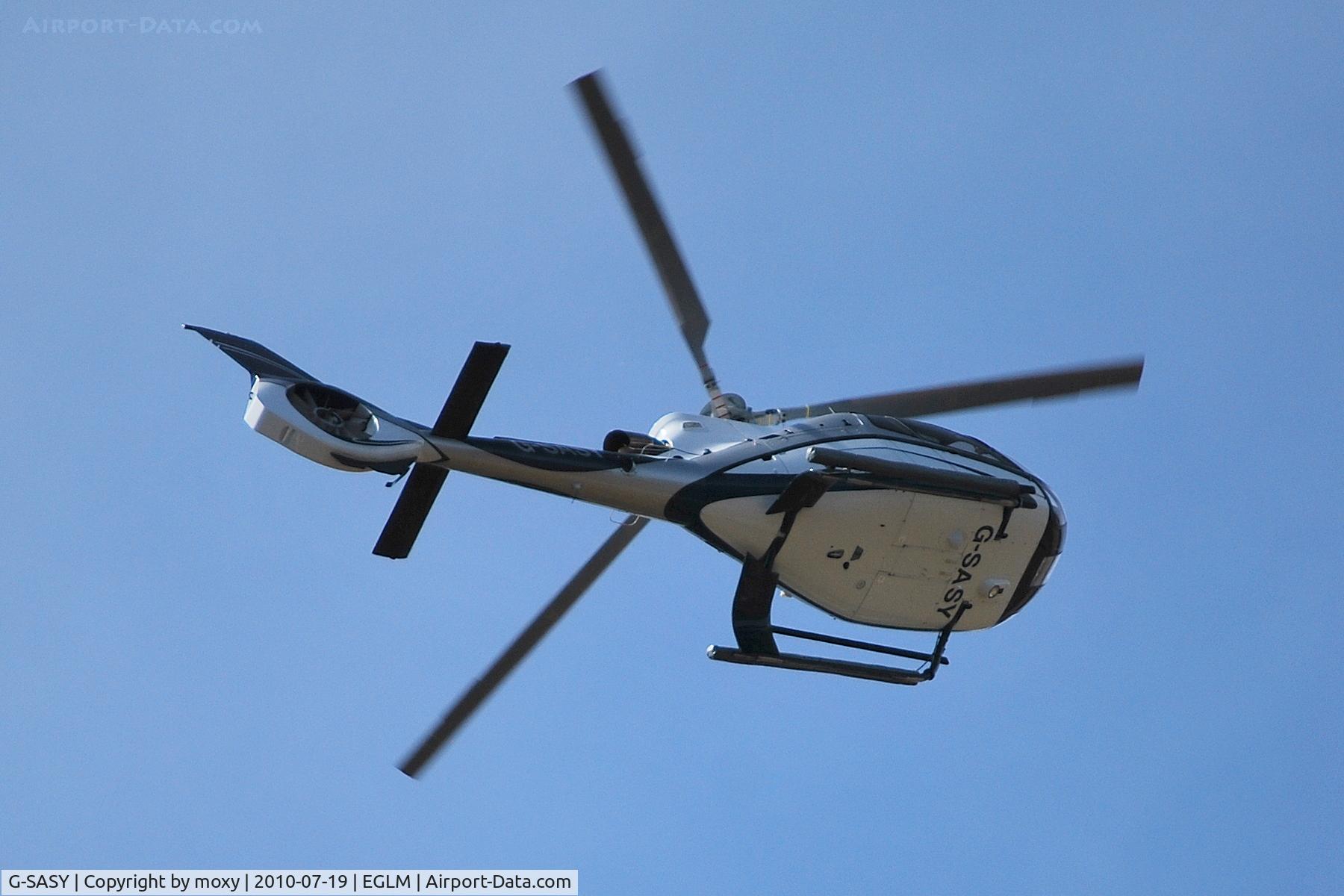 G-SASY, 2009 Eurocopter EC-130B-4 (AS-350B-4) C/N 4760, Eurocopter EC130B4 over White Waltham