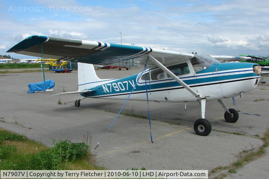 N7907V, 1966 Cessna 180H Skywagon C/N 18051807, 1966 Cessna 180H, c/n: 18051807 at Lake Hood
