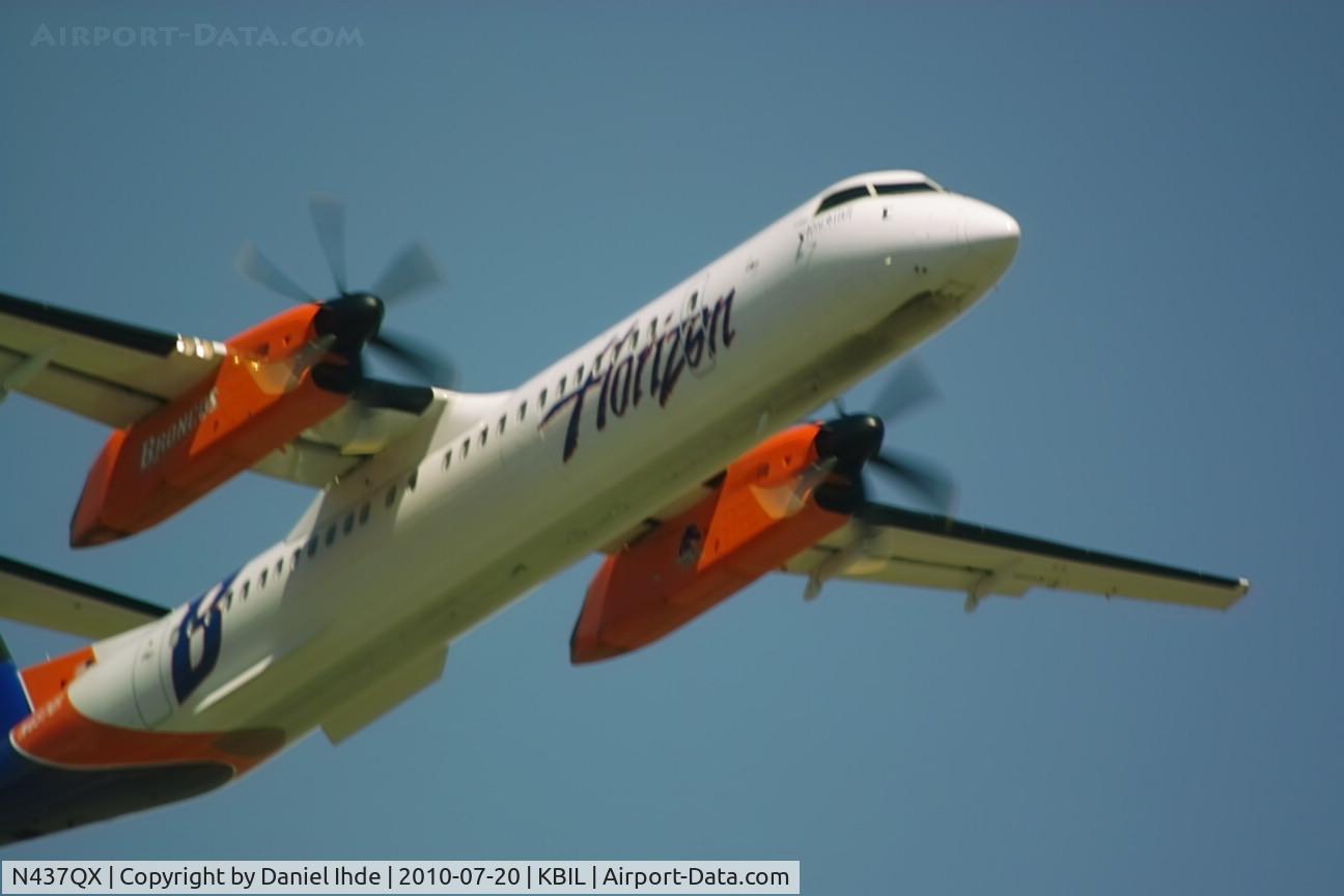 N437QX, 2009 De Havilland Canada DHC-8-402Q Dash 8 C/N 4240, Boise State Bombardier Dash 8