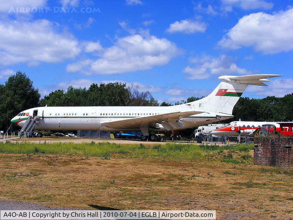 A4O-AB, 1963 Vickers VC10 Srs 1103 C/N 820, On the 6th August 1987 A40-AB made her final touchdown on the Brooklands runway that she once made her first flight from.