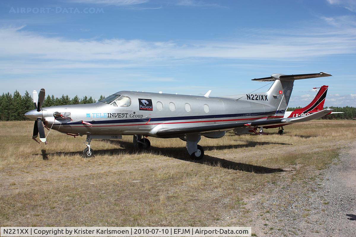 N221XX, 2009 Pilatus PC-12/47E C/N 1128, Visitors from far away in Europe.