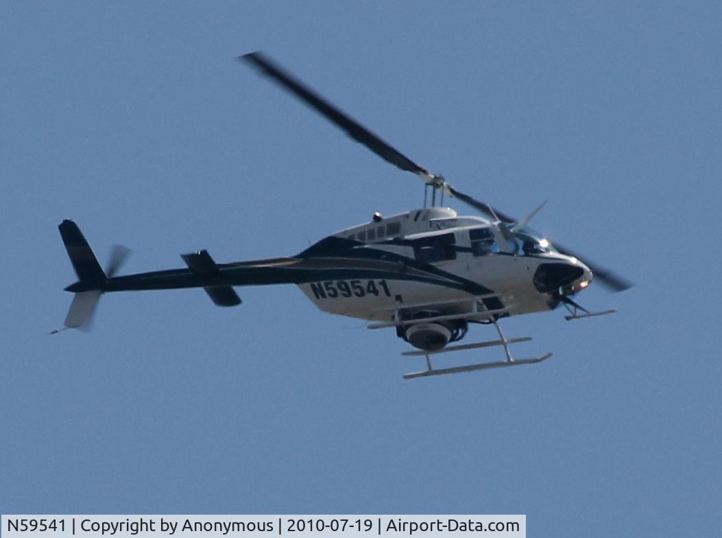 N59541, 1974 Bell 206B C/N 1412, Taken in Santa Barbara, CA where the helicopter was seen flying low over the canyon areas burnt by the recent fire.