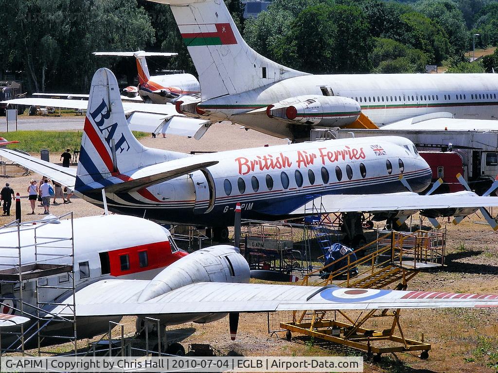 G-APIM, 1958 Vickers Viscount 806 C/N 412, British Air Ferries Vickers Viscount G-APIM preserved at the Brooklands Museum