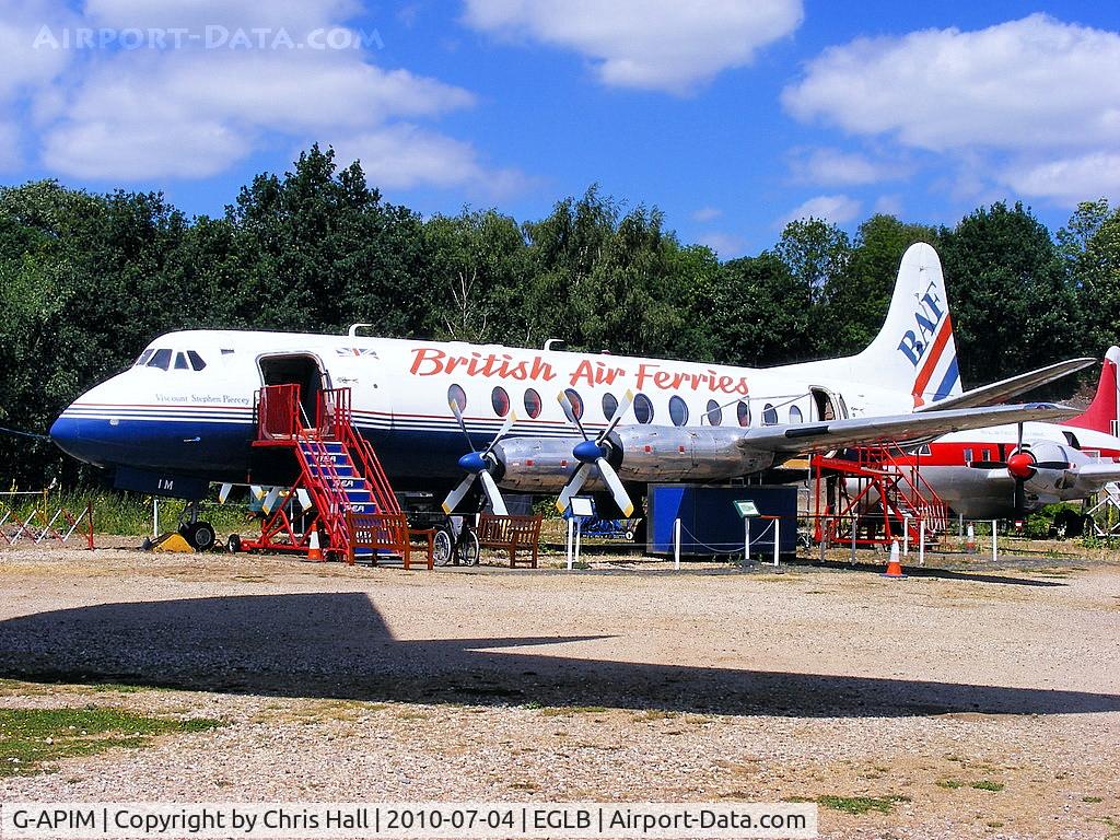 G-APIM, 1958 Vickers Viscount 806 C/N 412, British Air Ferries Vickers Viscount G-APIM preserved at the Brooklands Museum