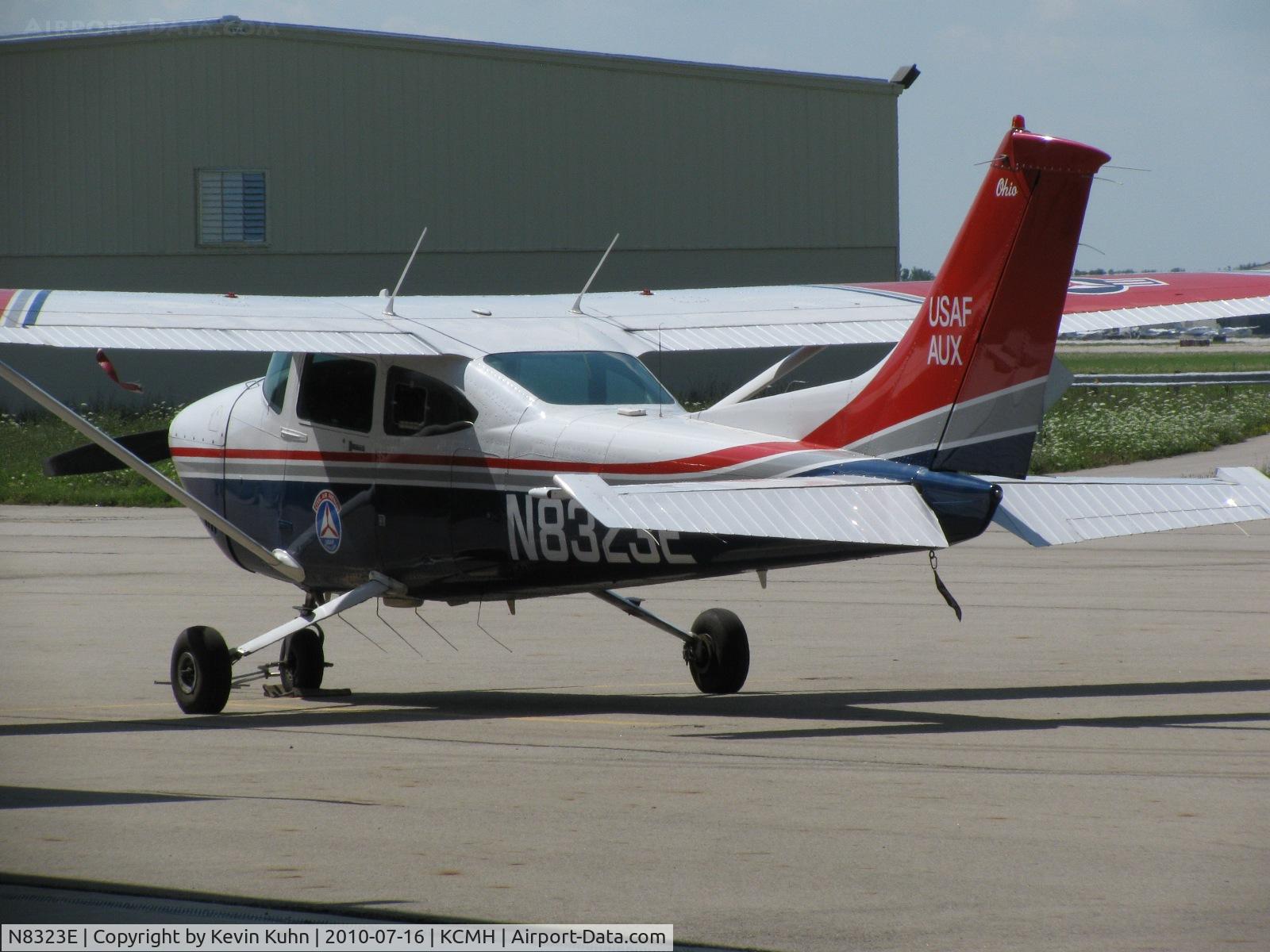 N8323E, 1984 Cessna 182R Skylane C/N 18268391, CAP Bird sitting near the original terminal building