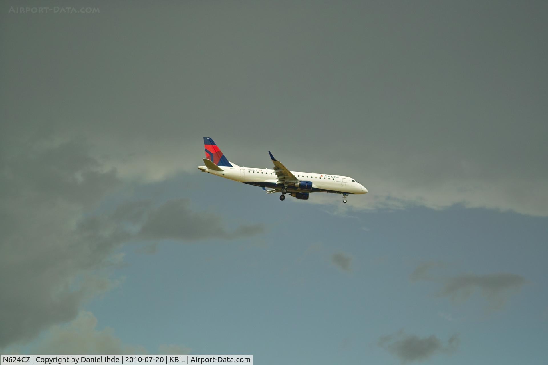 N624CZ, 2008 Embraer 175LR (ERJ-170-200LR) C/N 17000222, Embraer Delta/NW Commuter