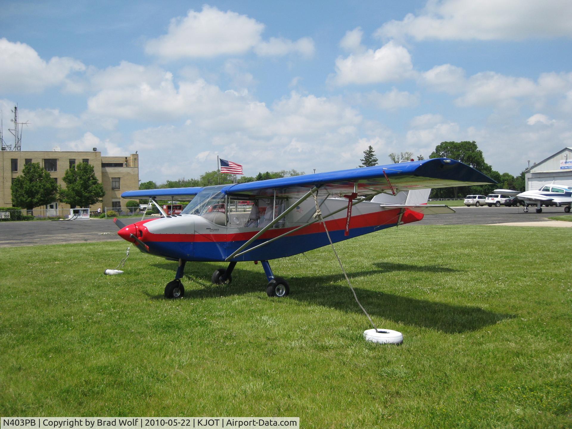 N403PB, Rans S-6ES Coyote II C/N 12081912-ES, Joliet, IL airport
May 2010