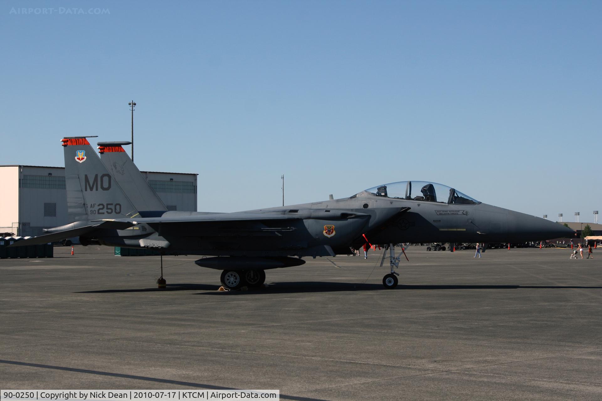 90-0250, 1990 McDonnell Douglas F-15E Strike Eagle C/N 1185/E152, KTCM